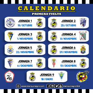 CALENDARIO 2020/21 - 1º VUELTA