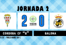 25/26 | Jornada 2: Córdoba CF «B» 2 – Balona 0