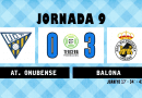25/26 | Jornada 9: UD Tomares 0 – Balona 3