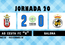 25/26 | Jornada 20: AD Ceuta FC «B» 2 – Balona 0