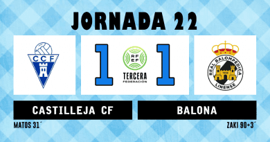 25/26 | Jornada 22: Castilleja CF 1 – Balona 1